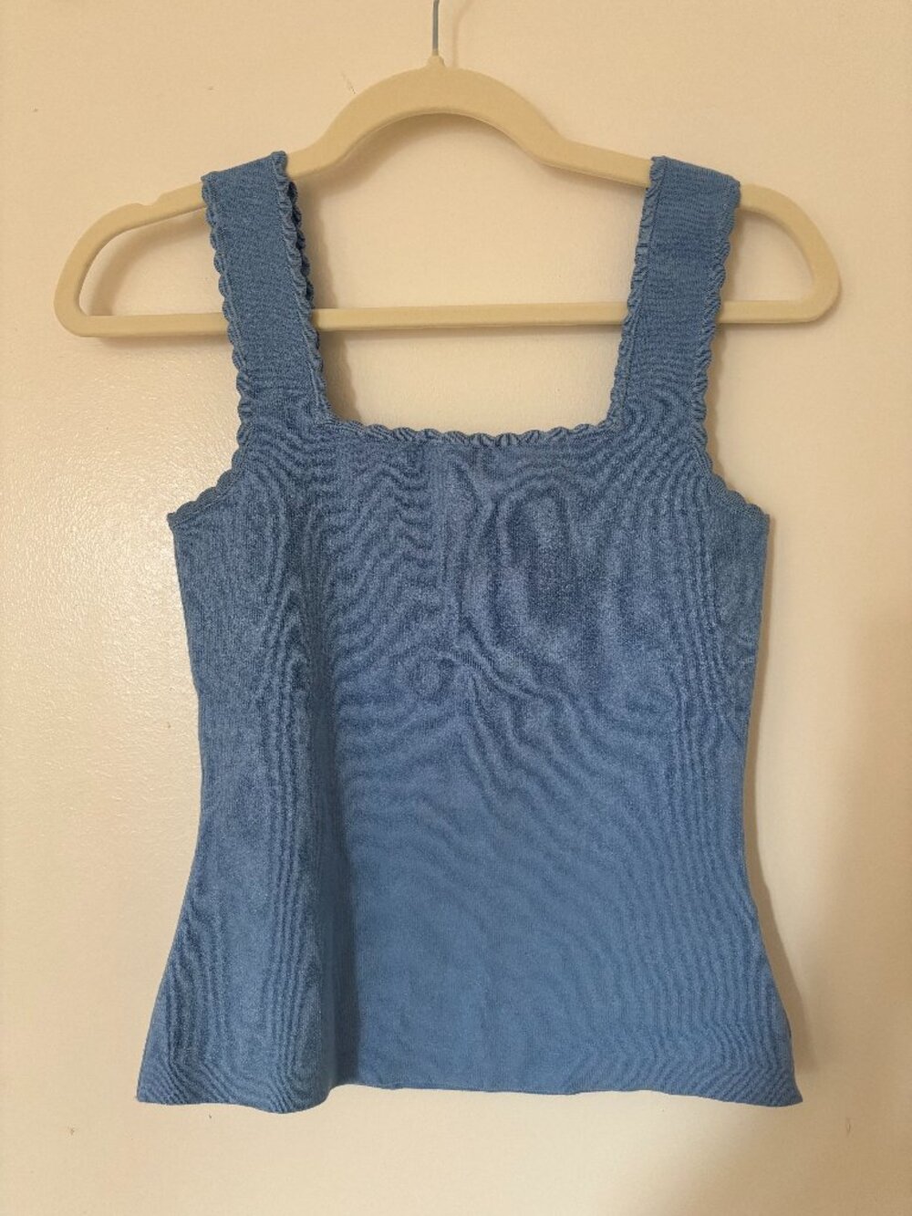 Sezane Luna Tank Top Light Blue XS - Picture 2 of 5